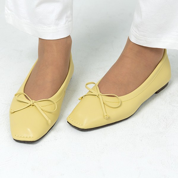 Square Ribbon Flat Shoes YY-SH332