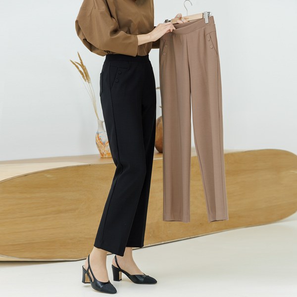 [MADE D] Straight-fit pants (two-button straight fit) [Autumn VER.] PTD4035