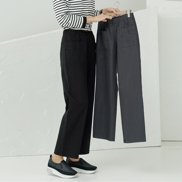 [MADE D] Straight-fit pants (cotton square pocket) PTD4018