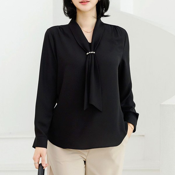 Elegant Tie Blouse TBC1115