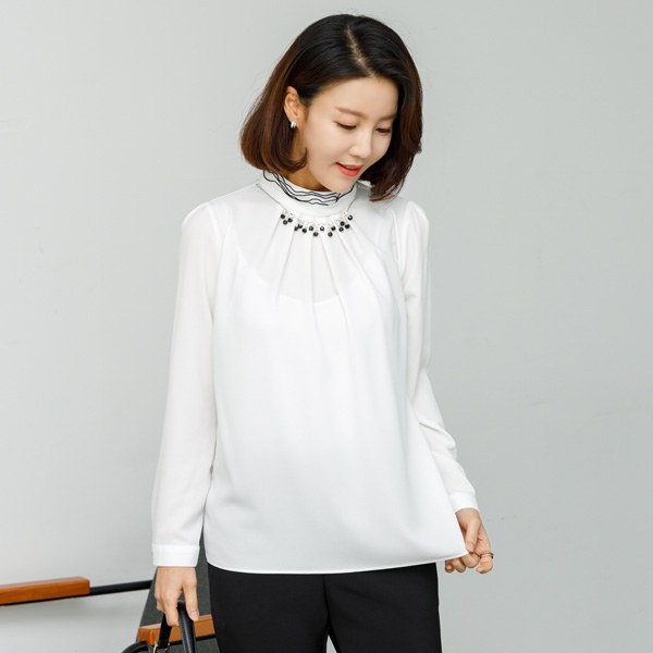 TBB2040_W Edith Frill Blouse