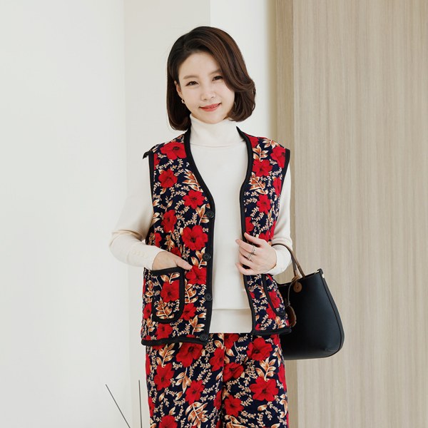 VEB6015 Warm Kimchi Vest (raised lining)