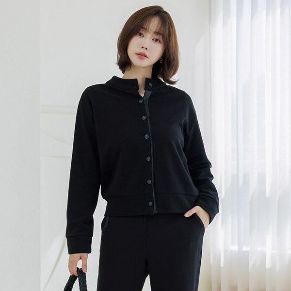 [THE BLACK] Hiboltape Cardigan Jacket OUD5015