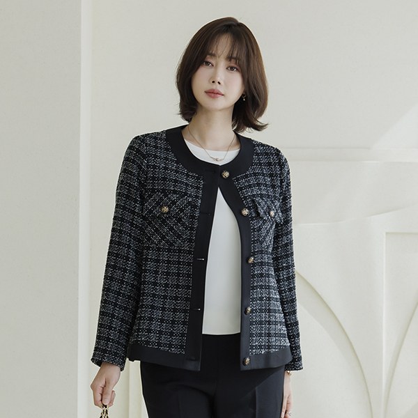 Timmyul Tweed Short Jacket OUD5014