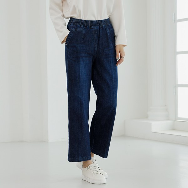 Latilt Tape Wide Denim Pants PTD5021