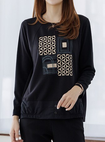 Kado Printing Button T-shirt TBD5027