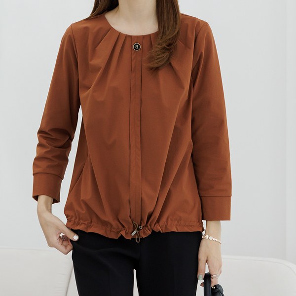 Pintuck Gold Blouse TBD5050