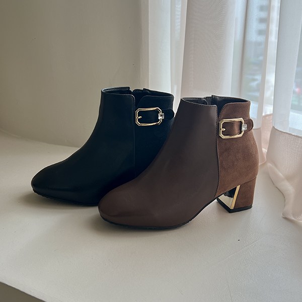 Cubic calfskin suede boots YY-SH542