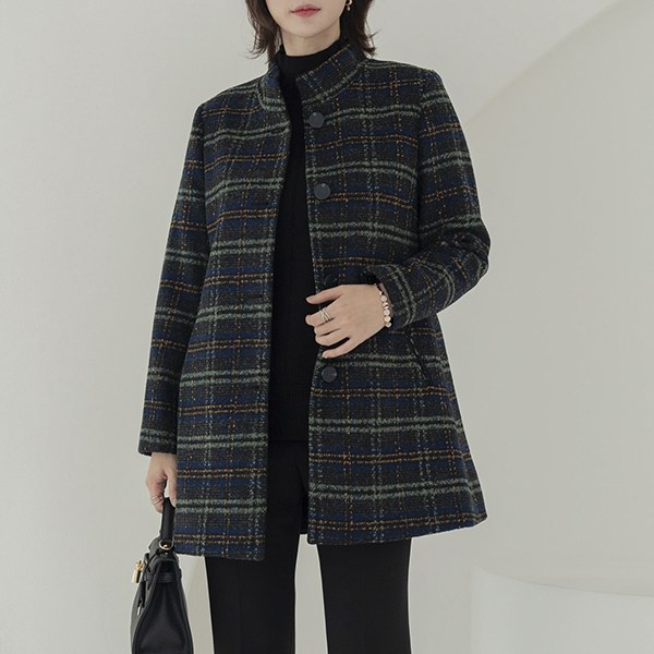 [THE BLACK] Melson China Check Jacket OUA6036