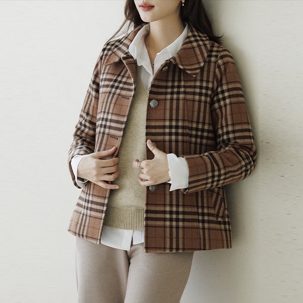 Lafite Check Wool Jacket OUD6040