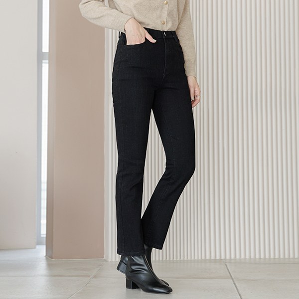 High-waisted fleece lining pants [Basic, LongVER] PTD6058