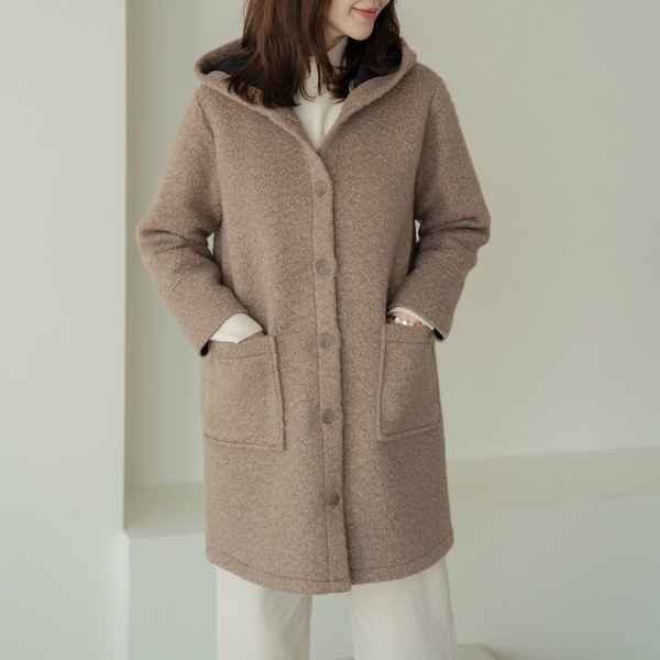 Podrabuckle hooded coat OUD6084