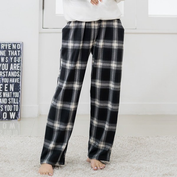 Tio public modern check pants HWD6003