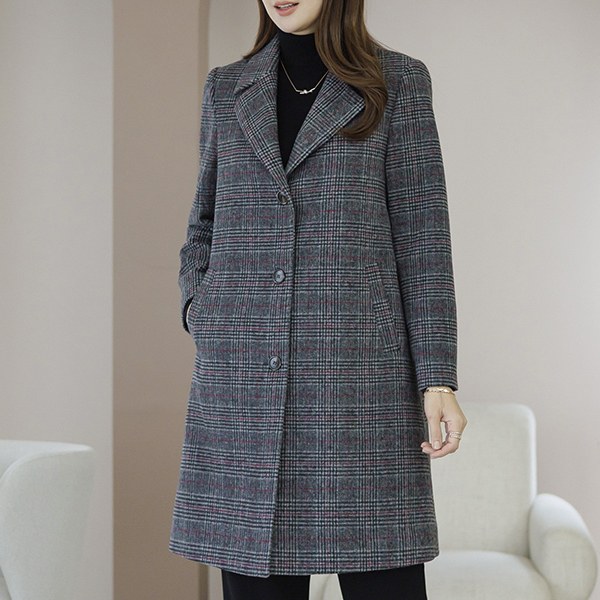 Sobcheck long wool coat OUD6099