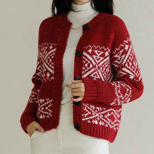 Nordic Knit Cardigan CAD6009