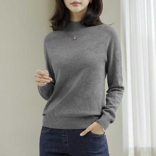 Bling Pearl Half-Mock Knit KND4015